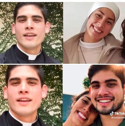 Monja y sacerdote abandonan sus hábitos para estar junto sentimental…